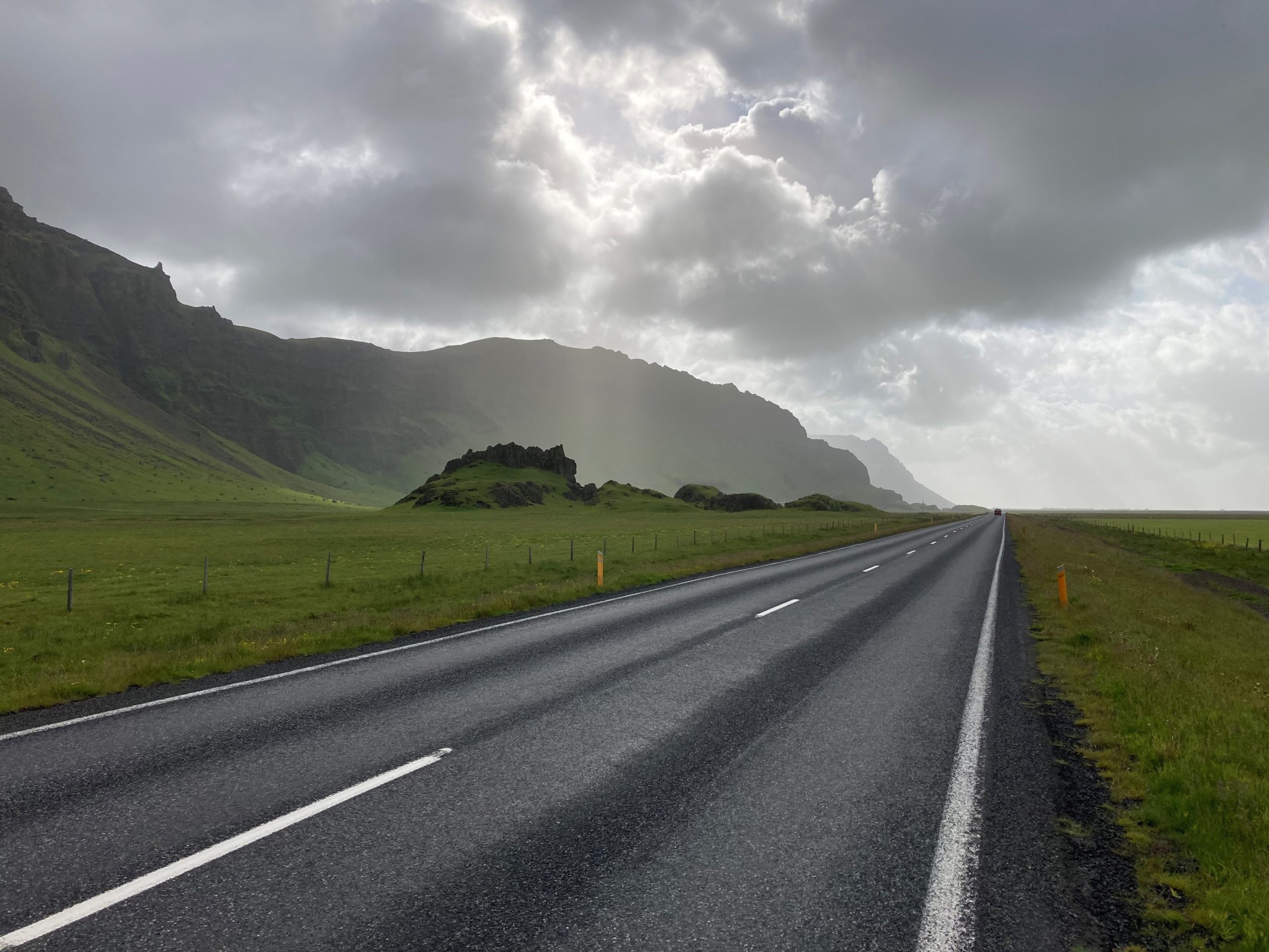 Cycled across Iceland